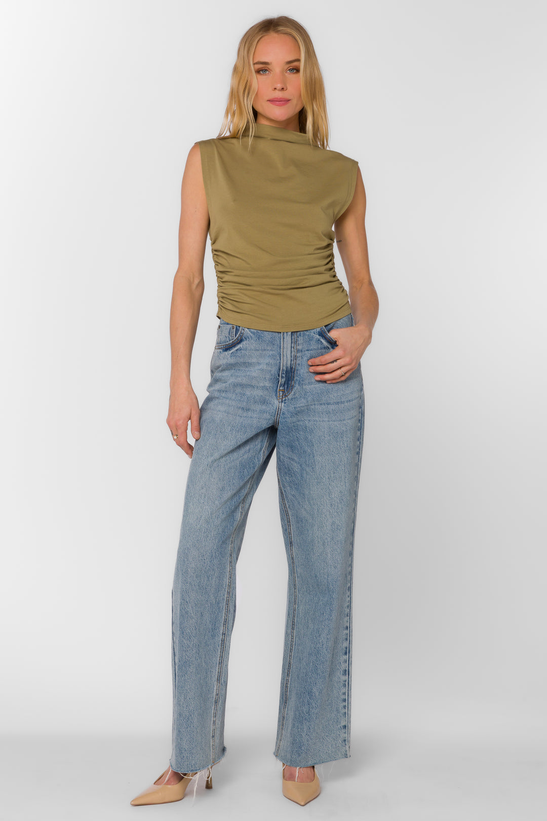 Lavali Olive Top
