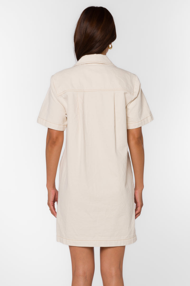 Lia Ecru Dress - Dresses - Velvet Heart Clothing