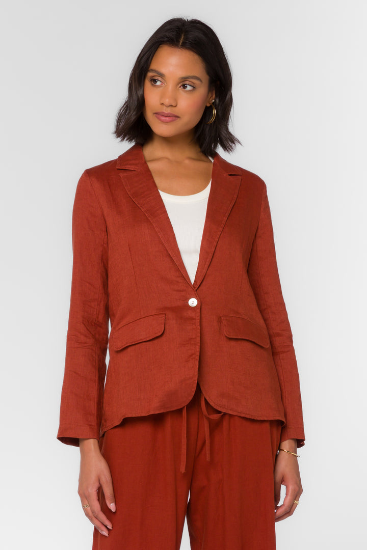 Loni Henna Brown Blazer