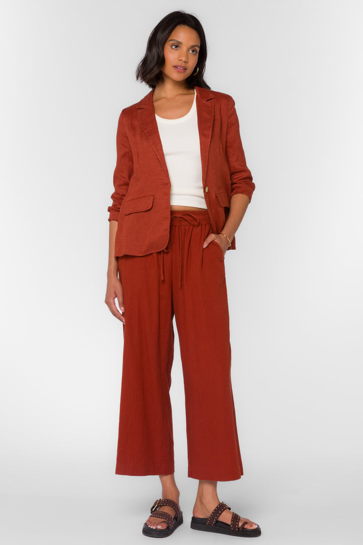 Loni Henna Brown Blazer