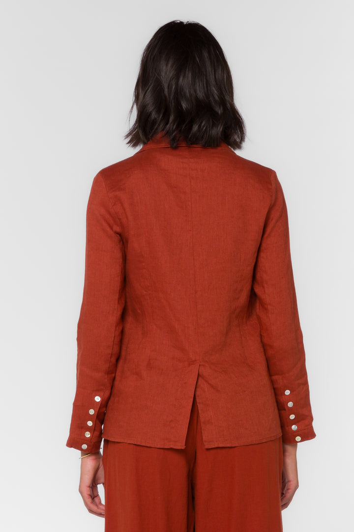 Loni Henna Brown Blazer