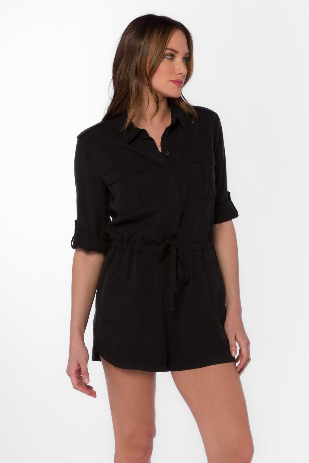 Luba Black Romper - Jumpsuits & Rompers - Velvet Heart Clothing