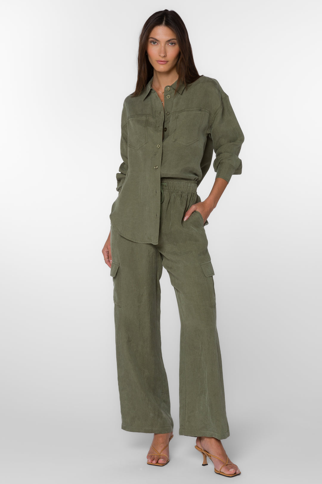 Lynlee Olive Pants - Pants - Velvet Heart Clothing