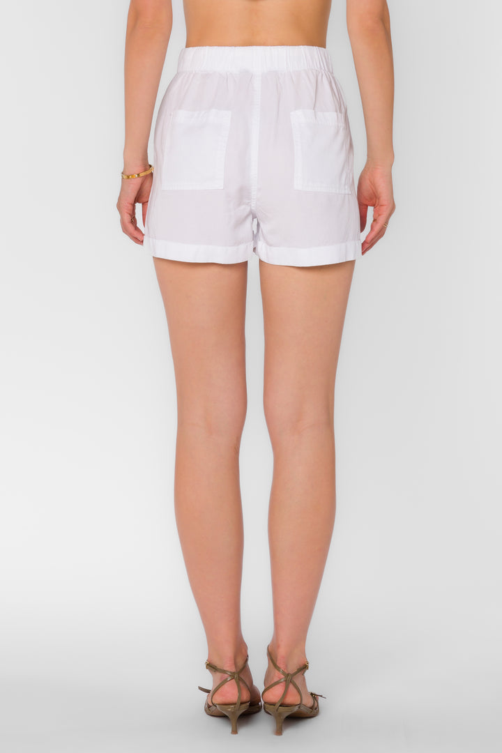 Lyra Optic White Shorts - Shorts - Velvet Heart Clothing