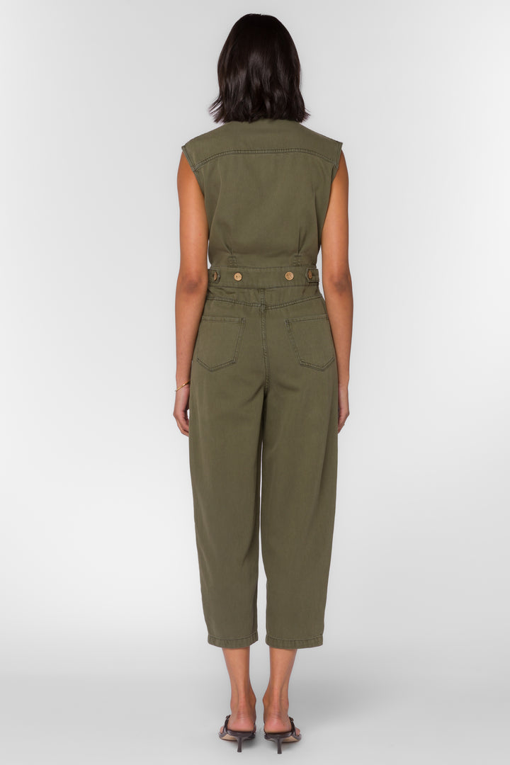 Maggie Olive Jumpsuit