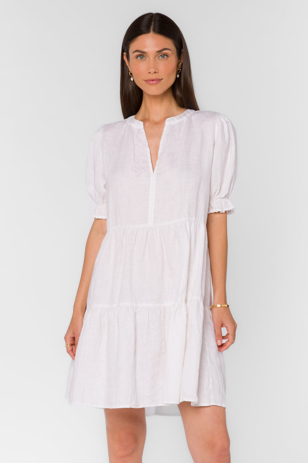 Marscina Optic White Dress - Dresses - Velvet Heart Clothing