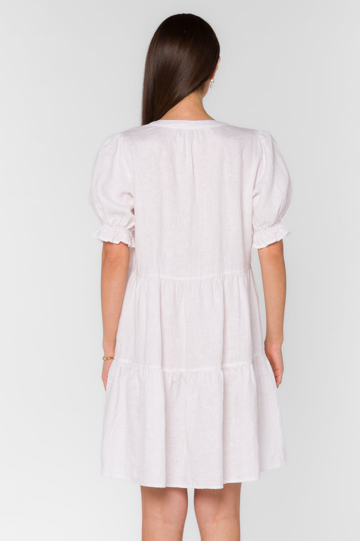 Marscina Optic White Dress - Dresses - Velvet Heart Clothing