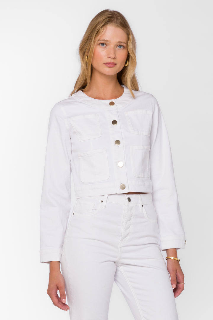 Martini Optic White Jacket - Jackets & Outerwear - Velvet Heart Clothing