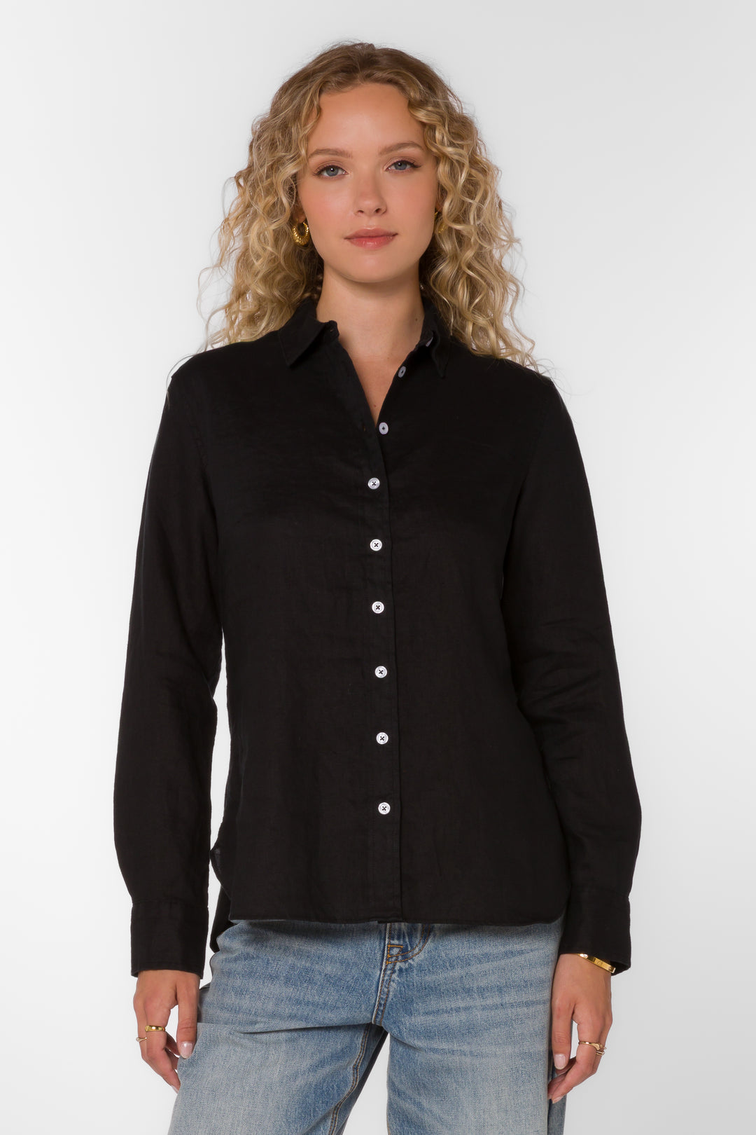 Memphis Black Shirt - Tops - Velvet Heart Clothing
