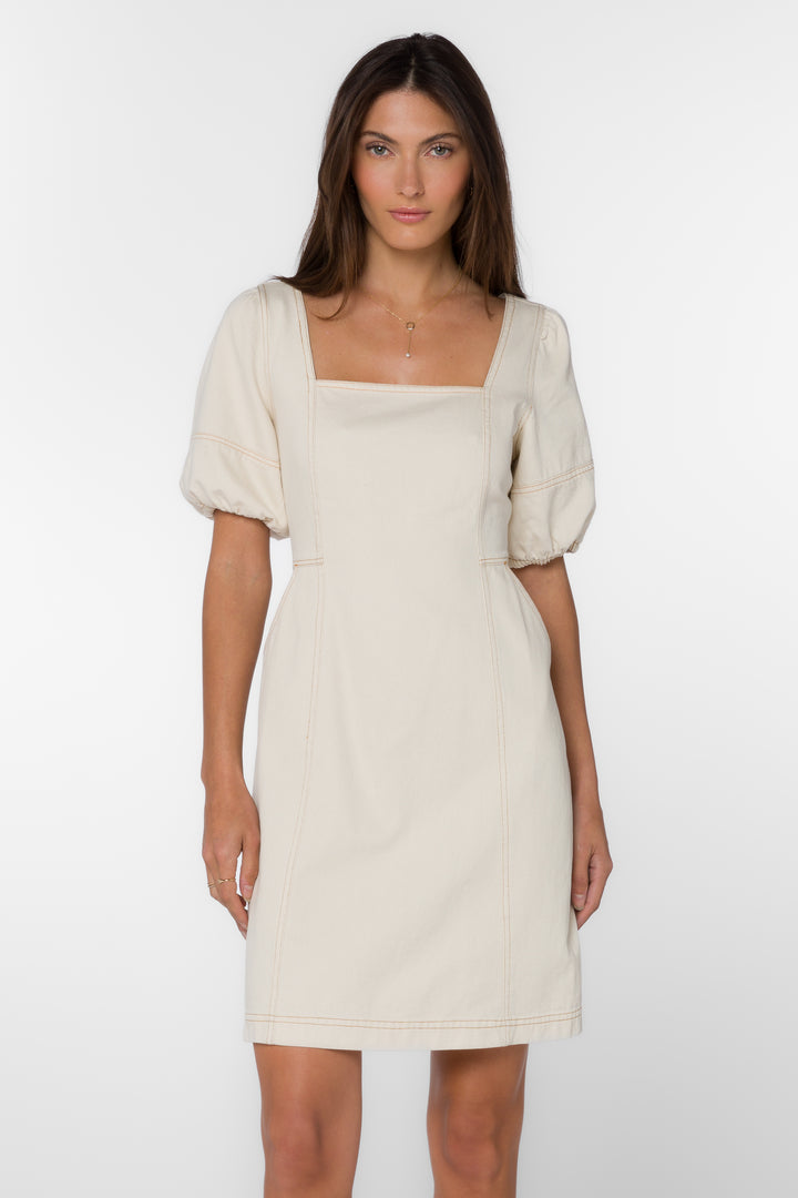 Miko Ivory Dress - Dresses - Velvet Heart Clothing