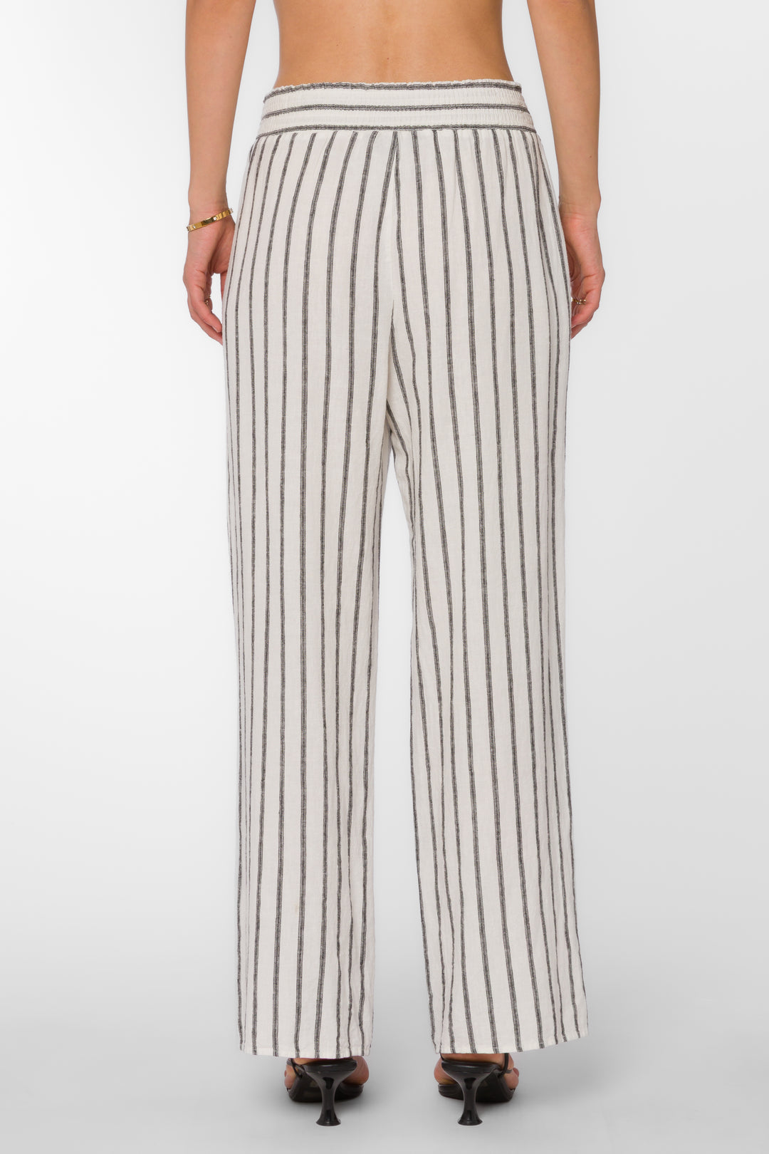 Morelia Black Stripe Pants - Pants - Velvet Heart Clothing