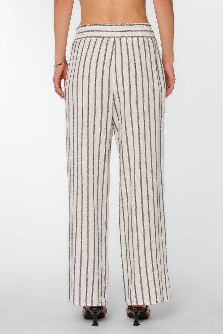 Morelia Black Stripe Pants - Pants - Velvet Heart Clothing