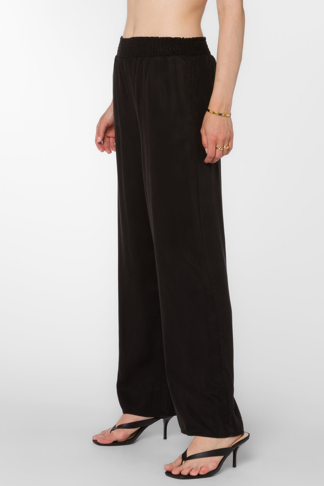 Morelia Black Tencel™ Pants - Bottoms - Velvet Heart Clothing