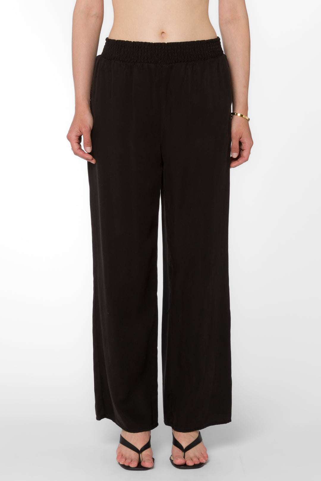 Morelia Black Tencel™ Pants - Bottoms - Velvet Heart Clothing