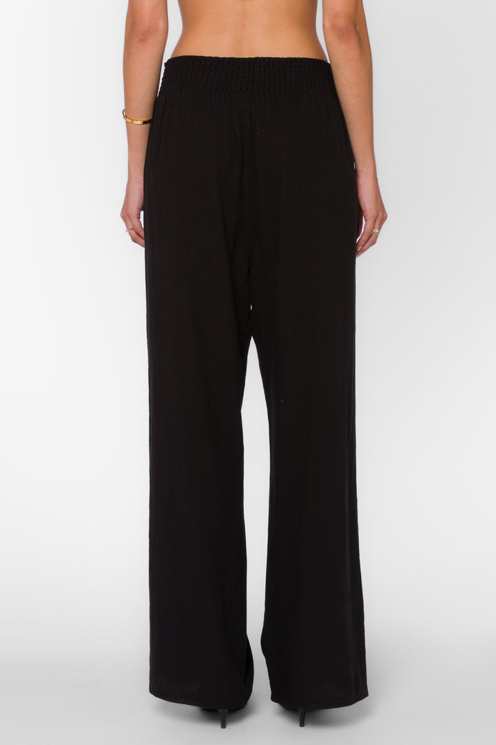 Morelia Black Linen Pants - Pants - Velvet Heart Clothing