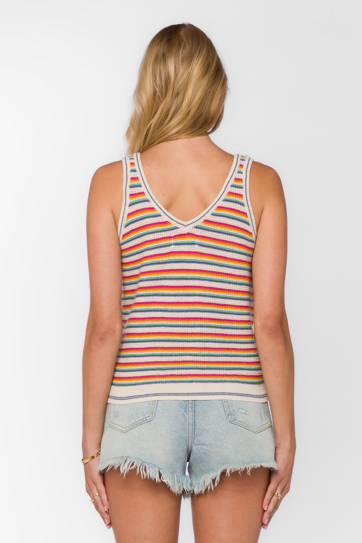 Nadia Sunny Stripe Tank - Tops - Velvet Heart Clothing