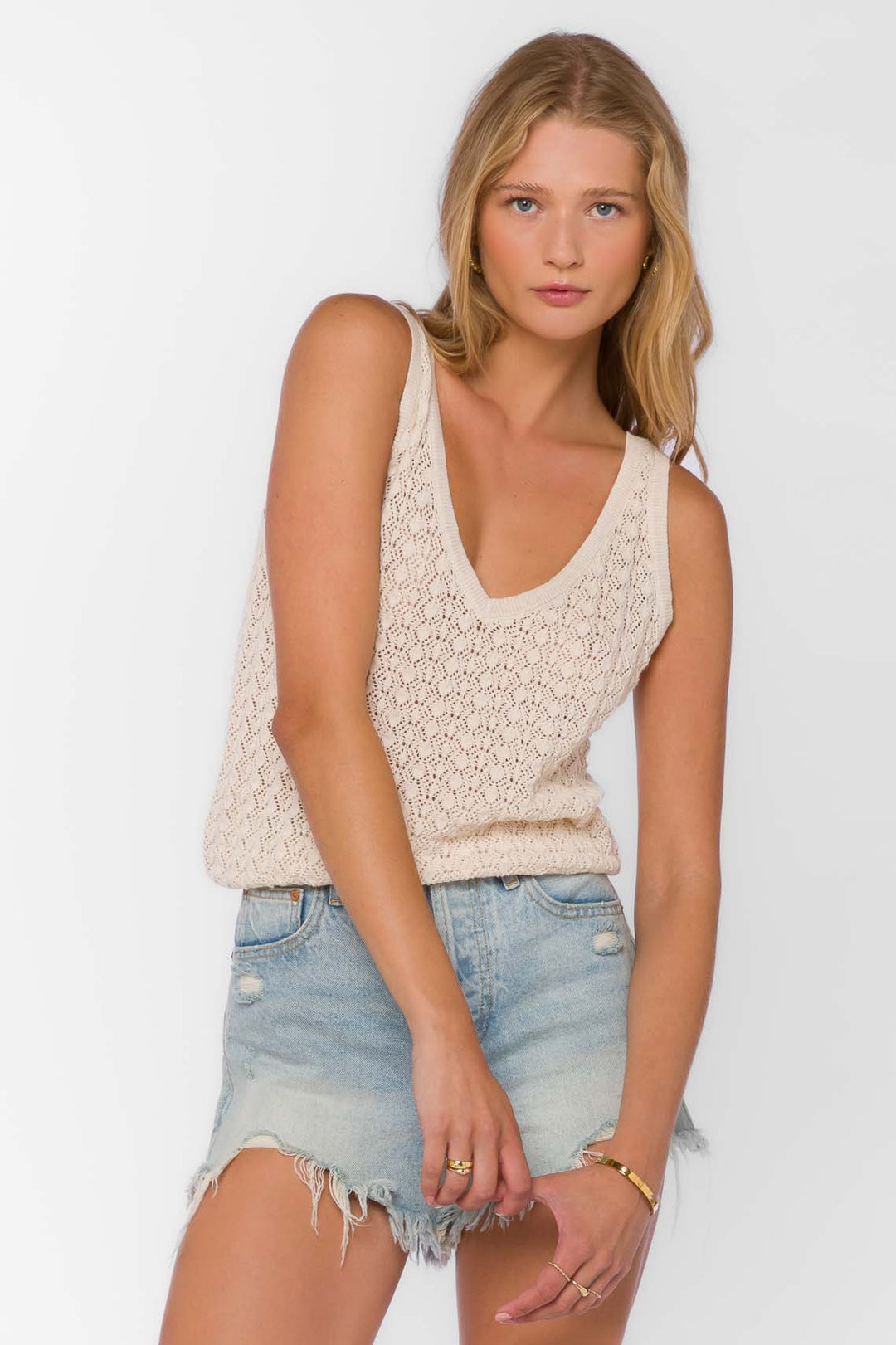 Nadia Cloud Tank - Tops - Velvet Heart Clothing