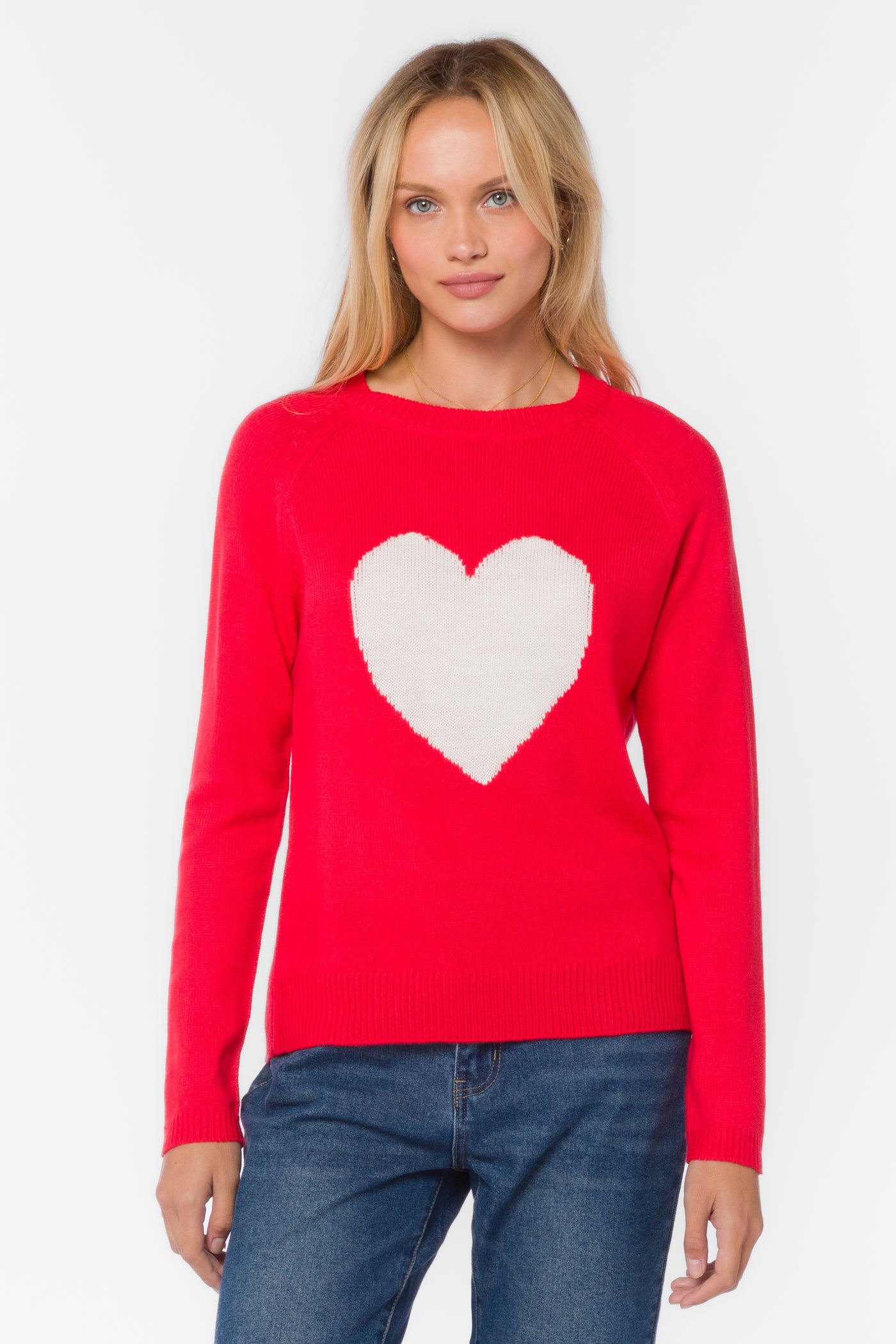 Nena Red Heart Sweater - Sweaters - Velvet Heart Clothing