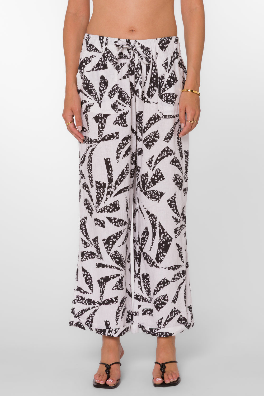 Pace Black White Pants - Bottoms - Velvet Heart Clothing