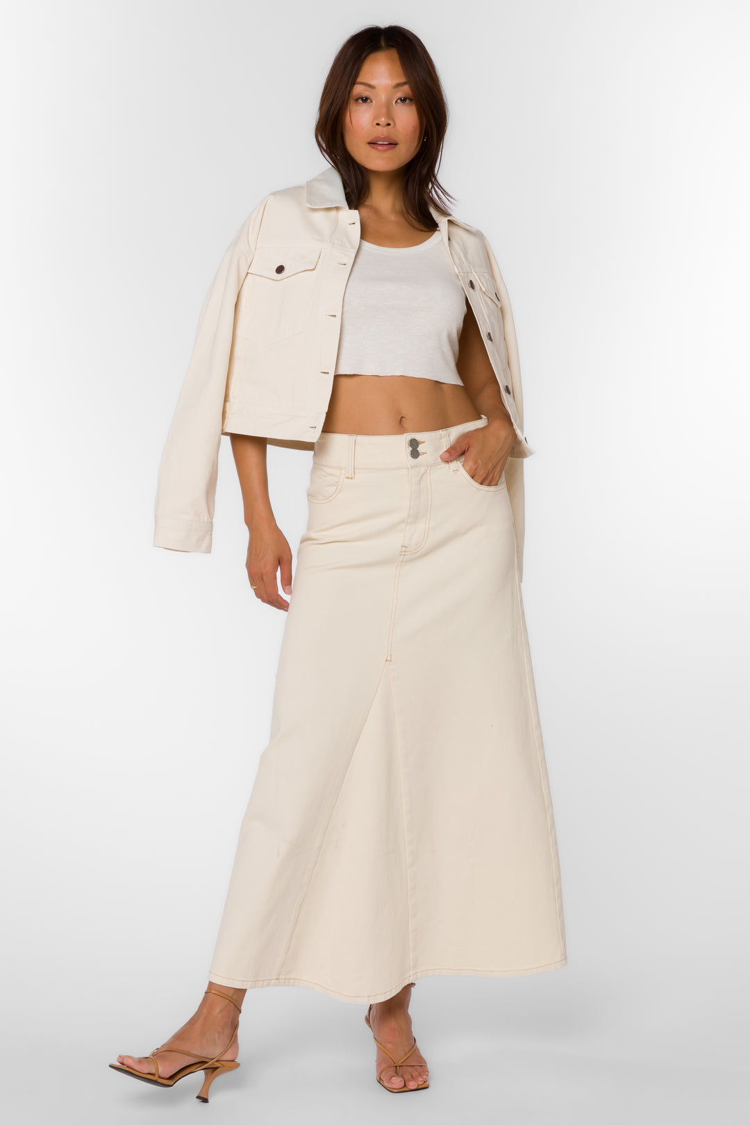 Petra Sandy Beach Skirt - Bottoms - Velvet Heart Clothing