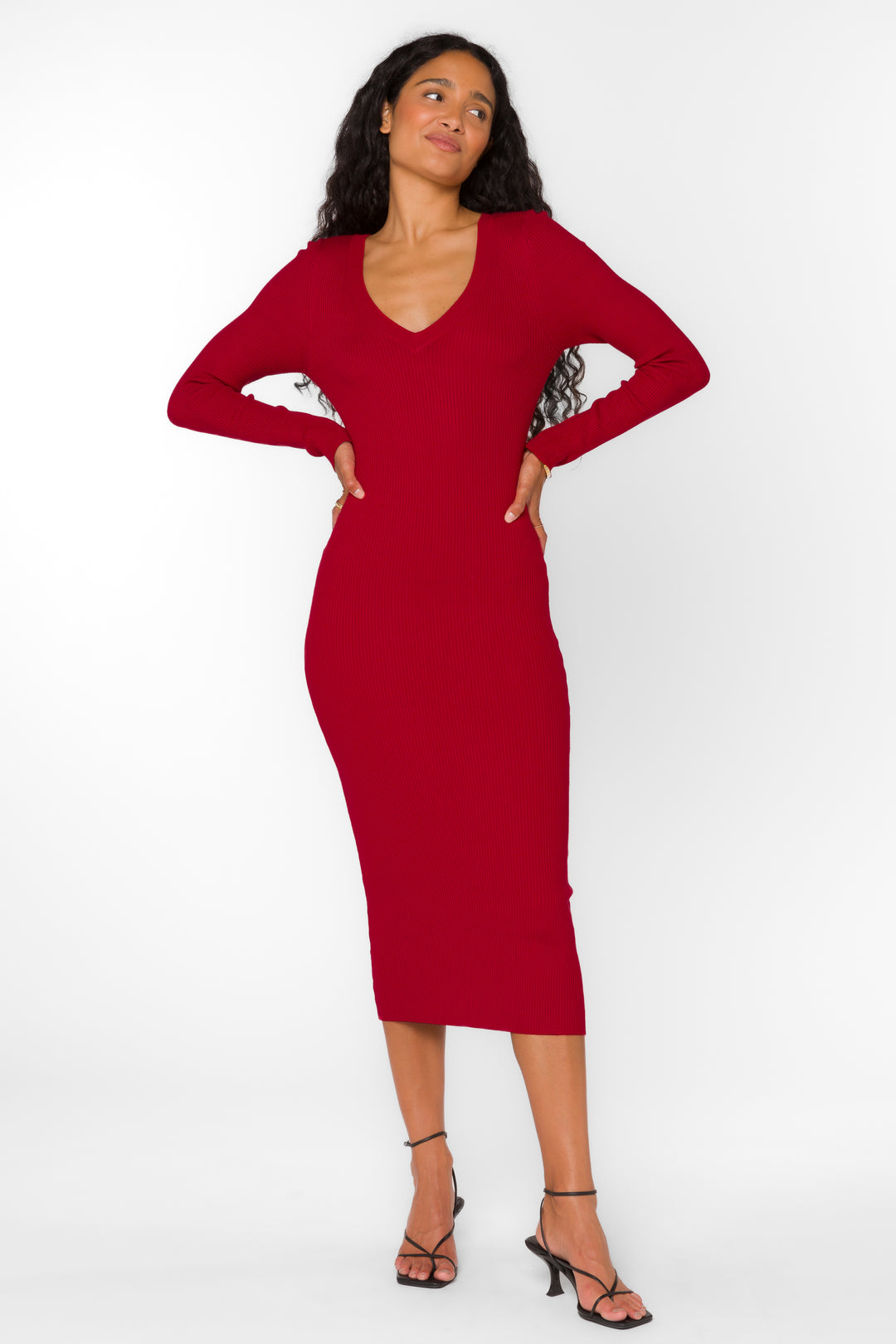 Rasha Red Pepper Dress - Dresses - Velvet Heart Clothing