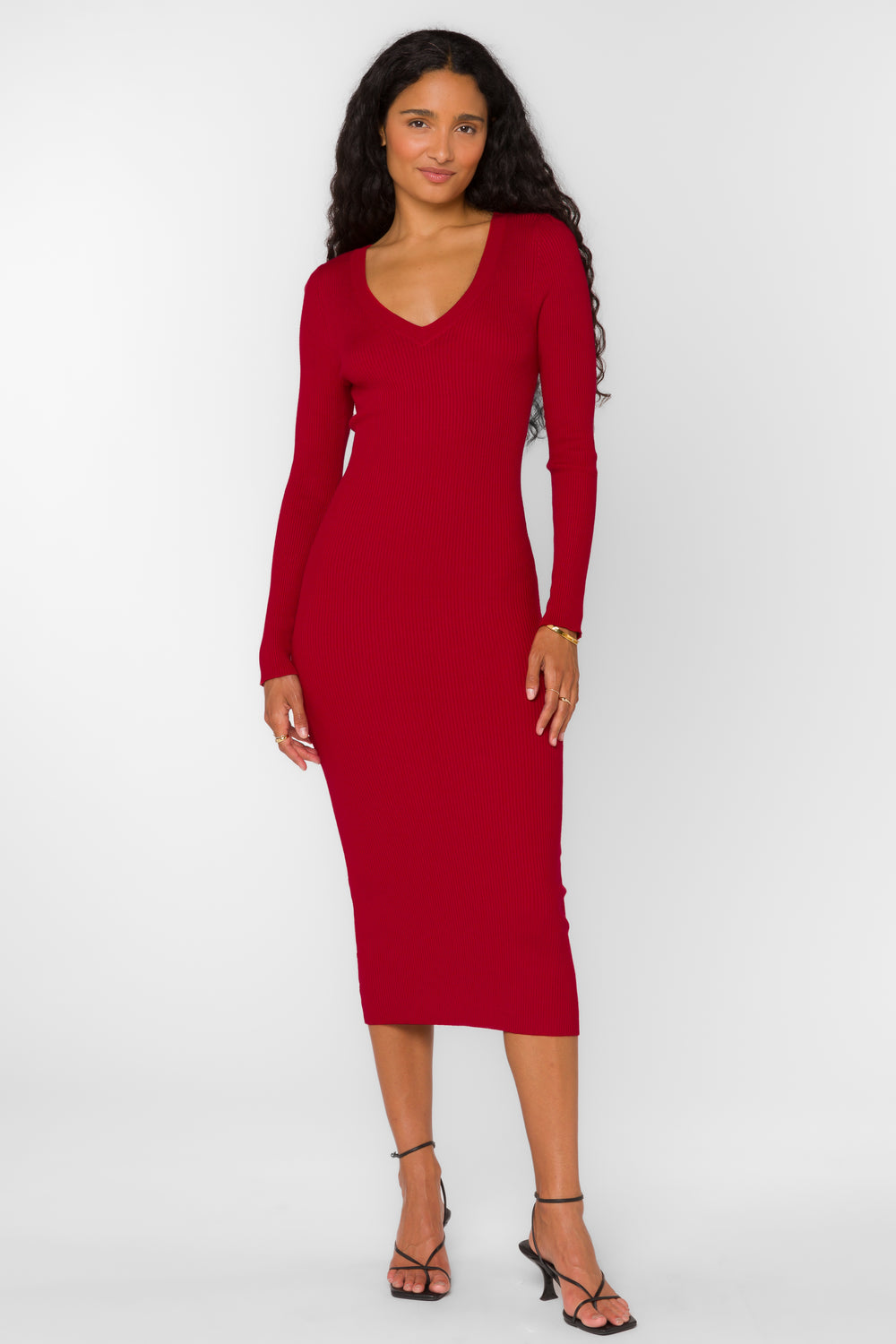 Rasha Red Pepper Dress - Dresses - Velvet Heart Clothing