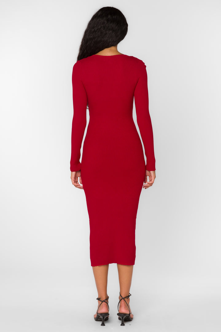 Rasha Red Pepper Dress - Dresses - Velvet Heart Clothing