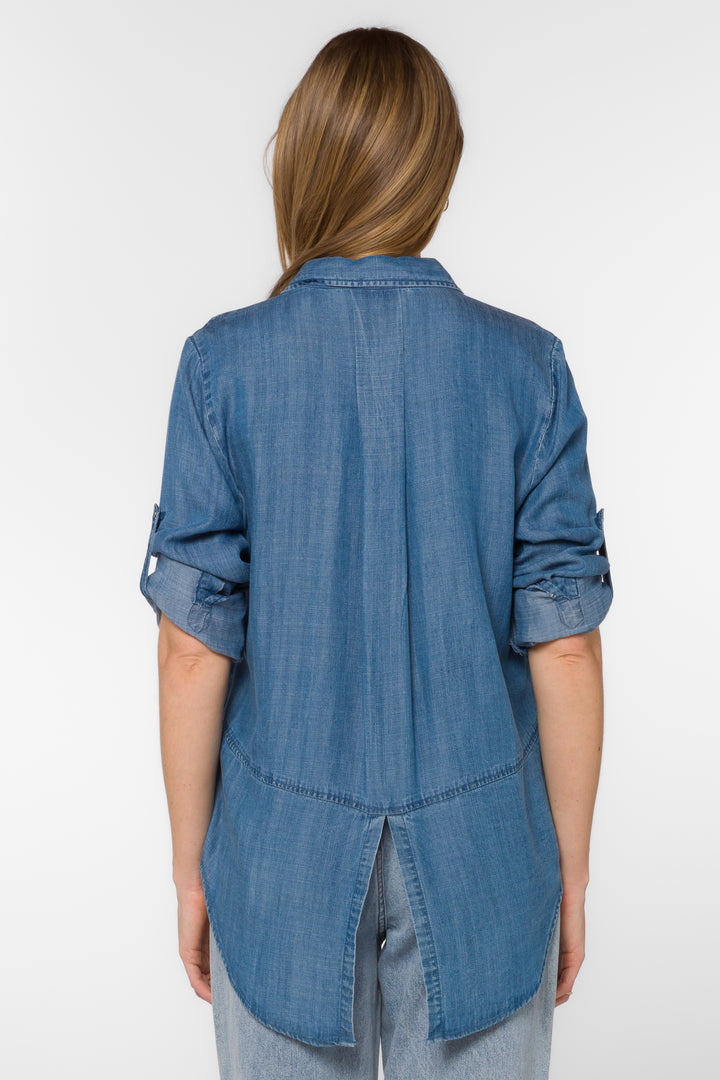 Riley Venice Sky Shirt - Tops - Velvet Heart Clothing