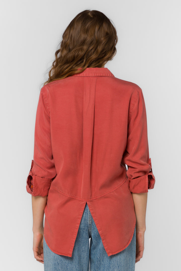 Riley Burnt Brick Shirt - Tops - Velvet Heart Clothing