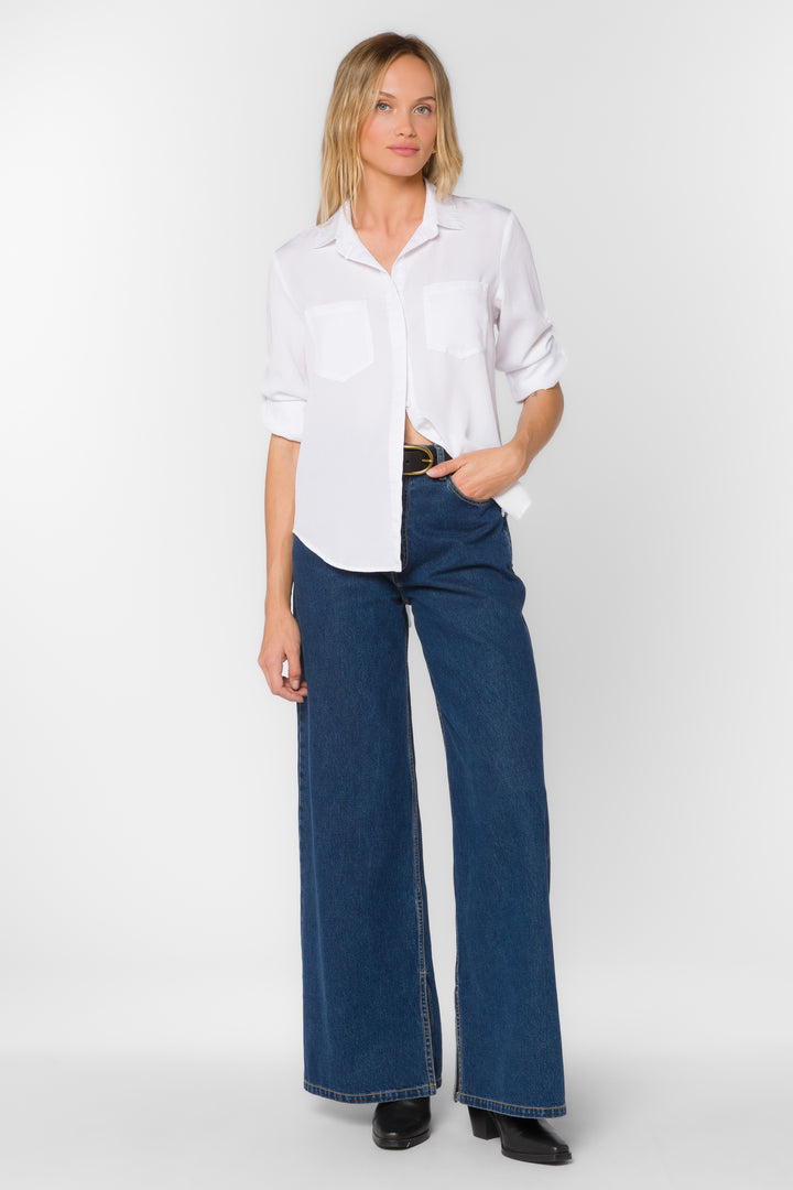 Riley White Shirt - Tops - Velvet Heart Clothing