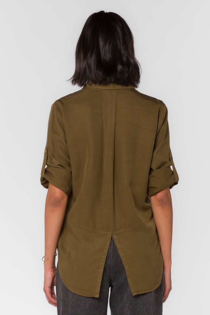 Riley Pesto Green Shirt