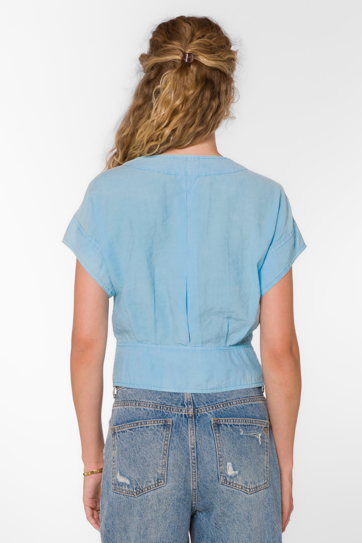 Roden Cool Blue Top - Tops - Velvet Heart Clothing
