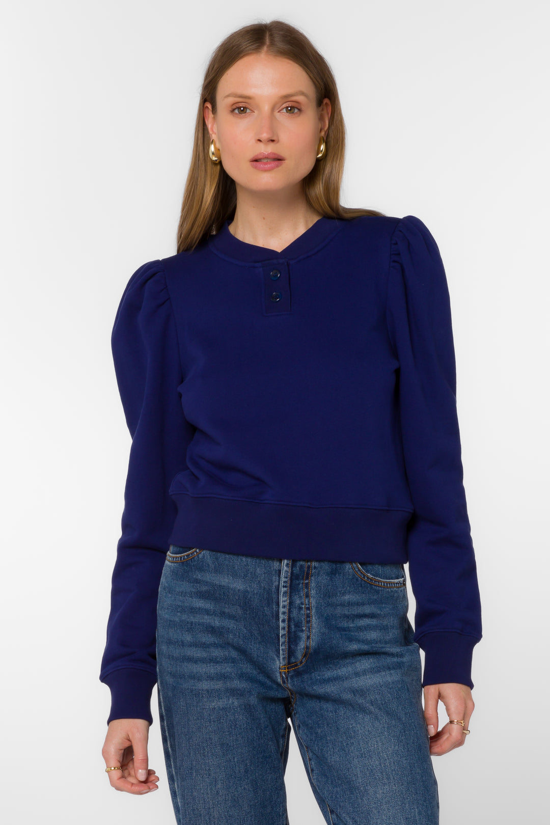 Ronelyn Twilight Navy Sweatshirt - Sweaters - Velvet Heart Clothing