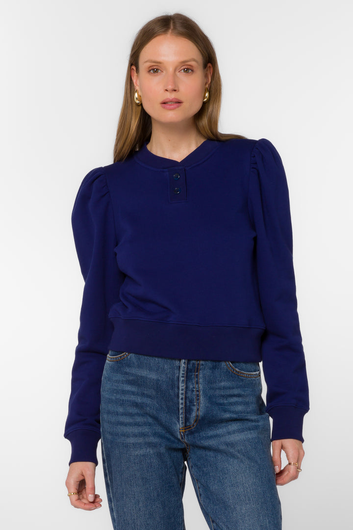 Ronelyn Twilight Navy Sweatshirt - Sweaters - Velvet Heart Clothing