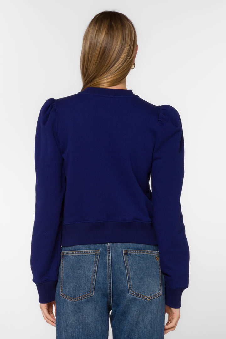 Ronelyn Twilight Navy Sweatshirt - Sweaters - Velvet Heart Clothing