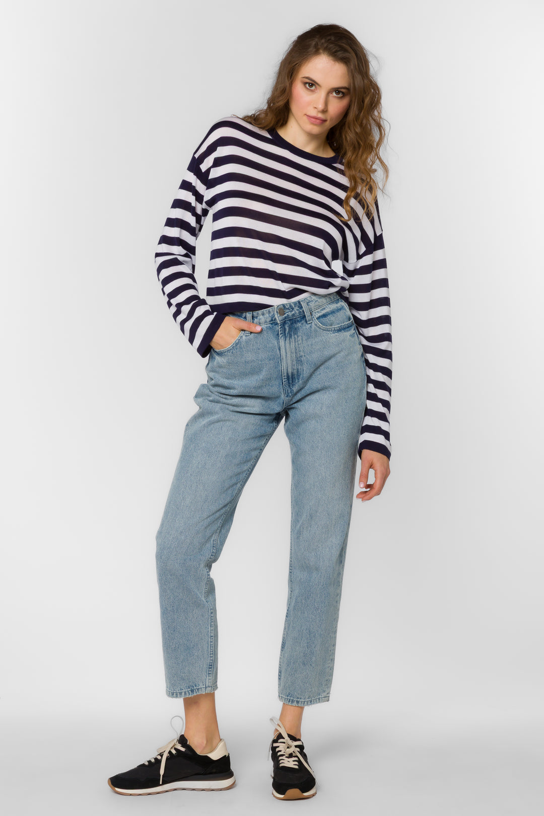 Rumi Navy Stripe Tee