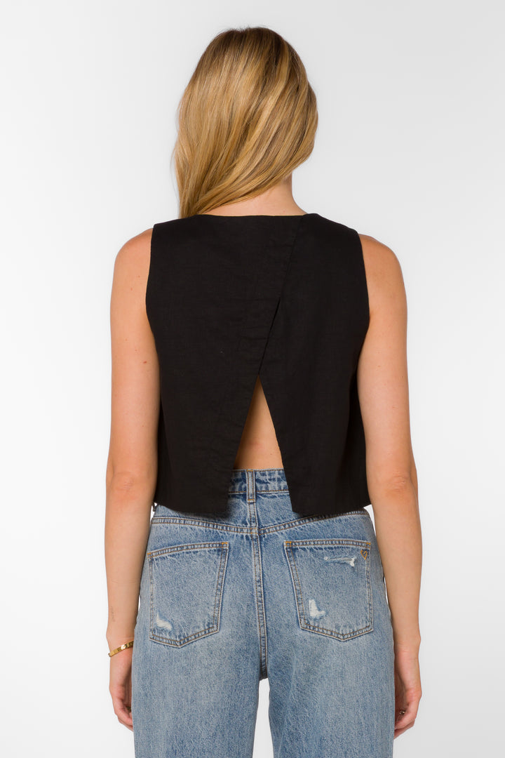 Saima Black Top - Tops - Velvet Heart Clothing