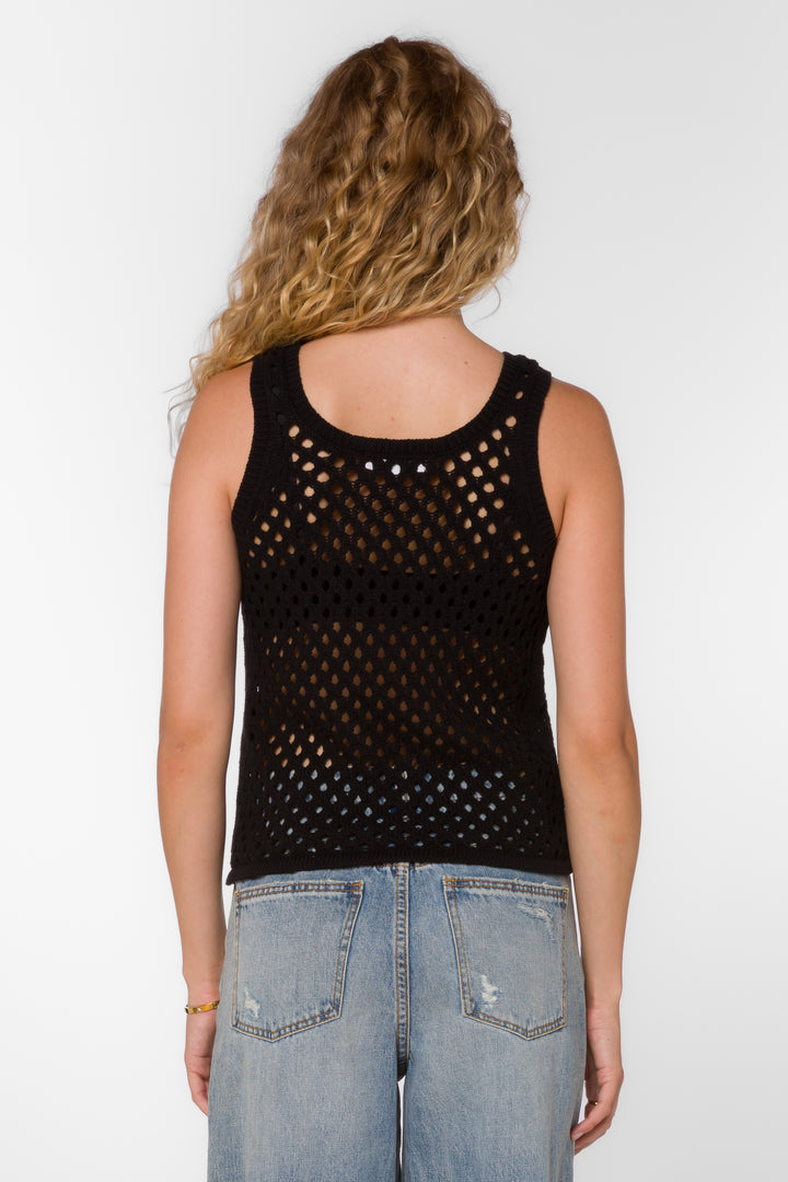 Santina Black Tank - Tops - Velvet Heart Clothing