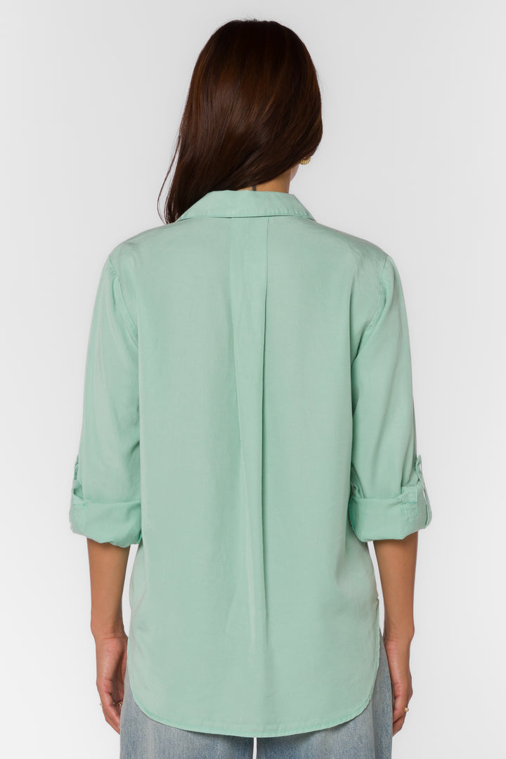 Sirena Spearmint Shirt - Tops - Velvet Heart Clothing