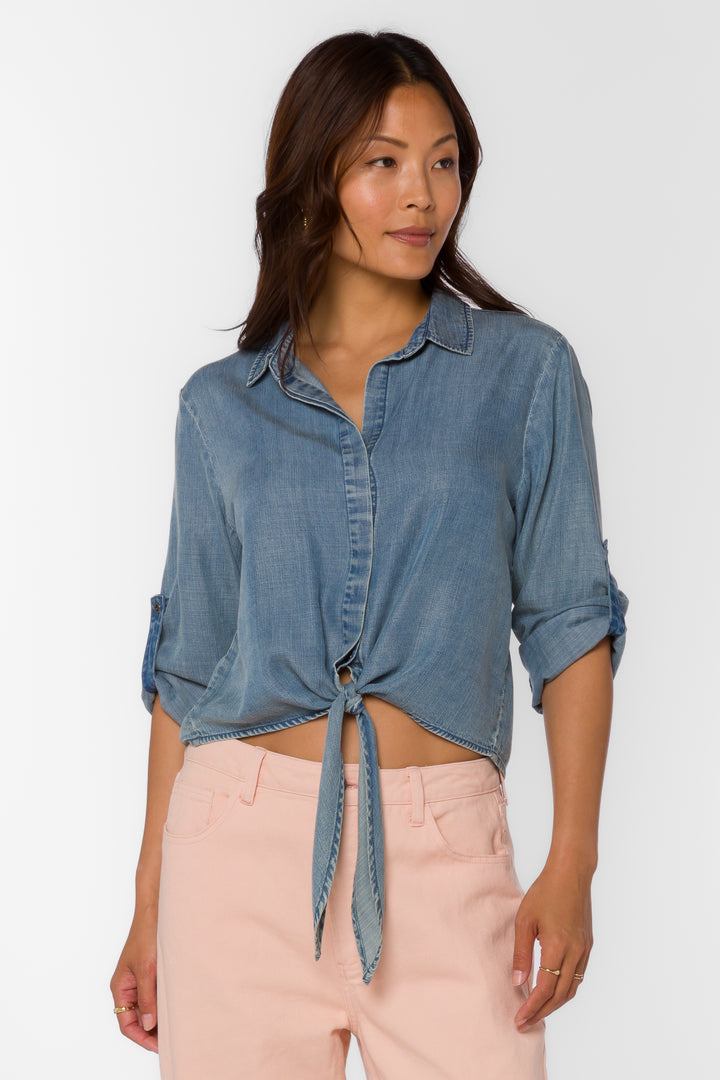 Solange Medium Stone Shirt - Tops - Velvet Heart Clothing