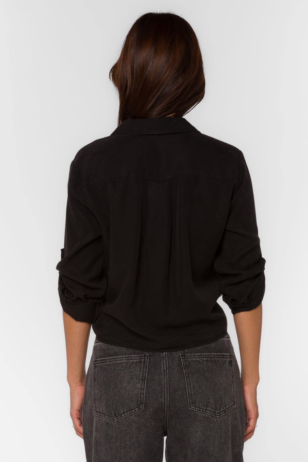Solange Black Shirt - Tops - Velvet Heart Clothing