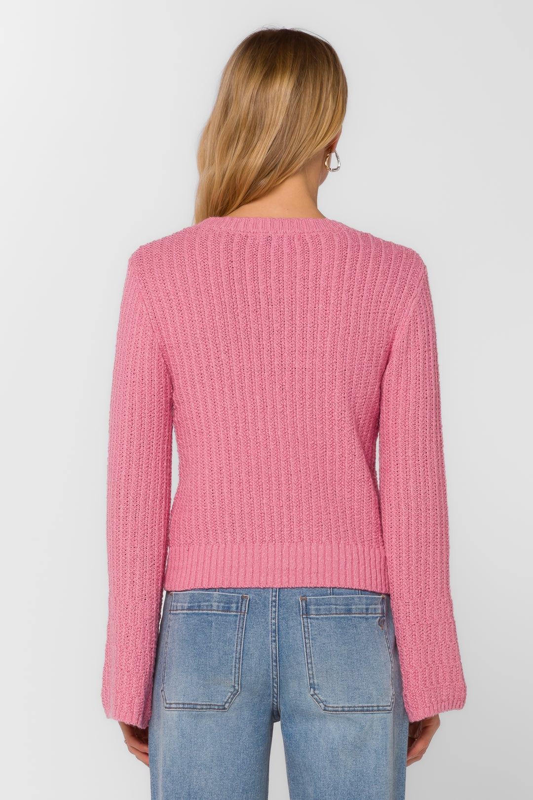 Solvang Pink Cosmos Sweater