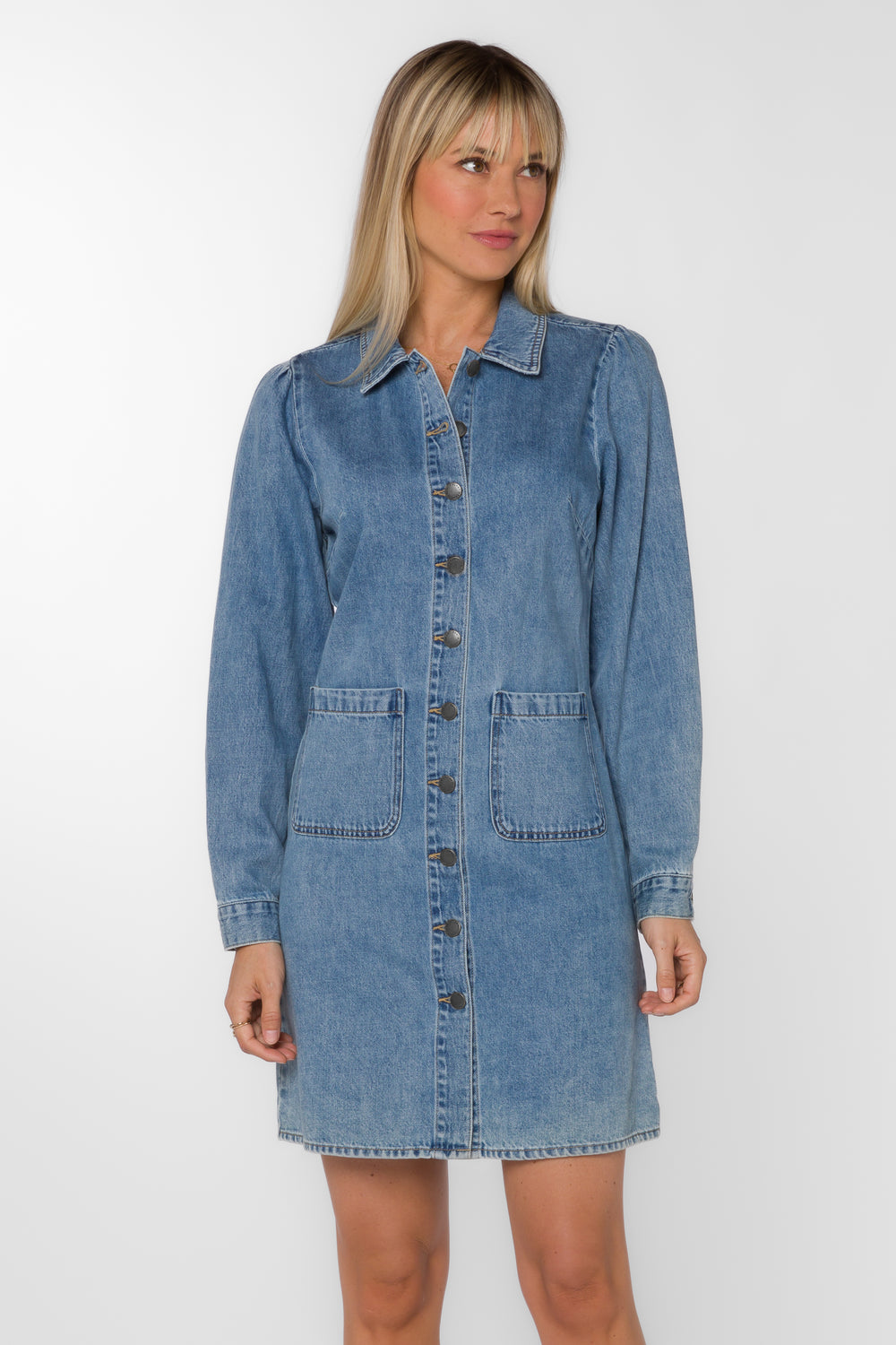 Sonja Blue Havana Dress - Dresses - Velvet Heart Clothing