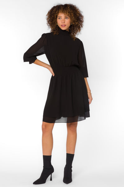 Suki Black Dress - Dresses - Velvet Heart Clothing