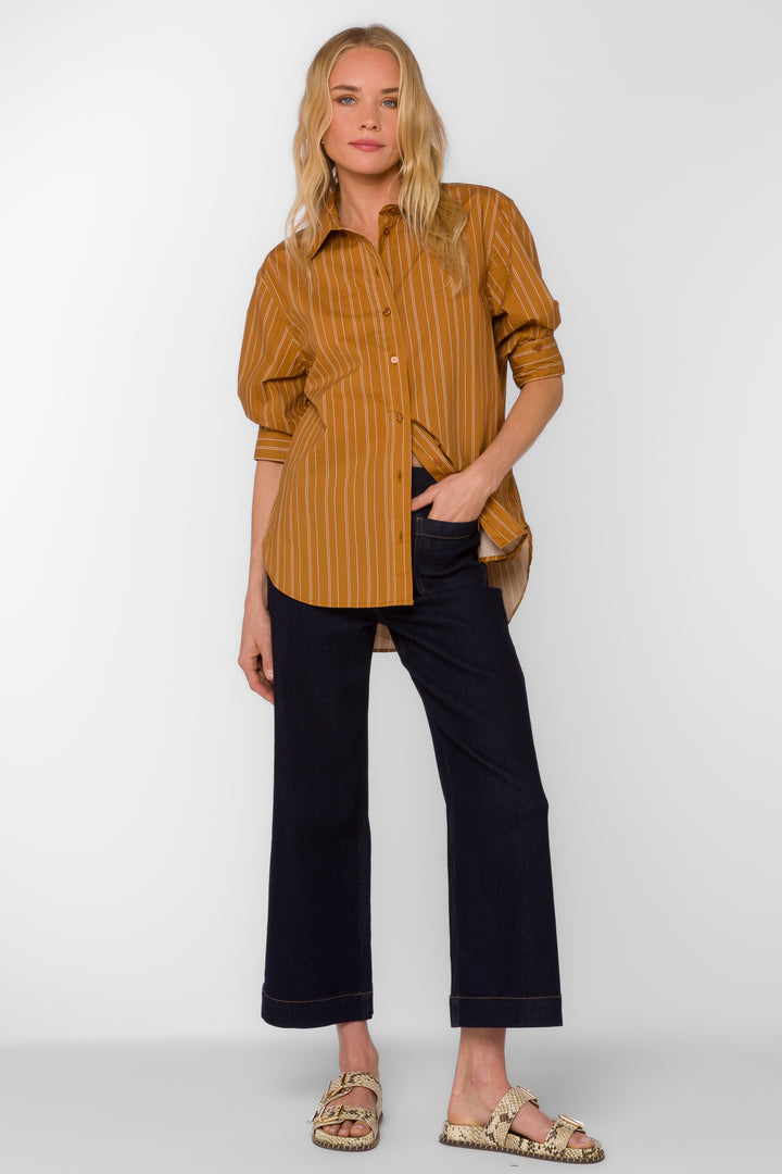 Suri Cinnamon Stripe Shirt