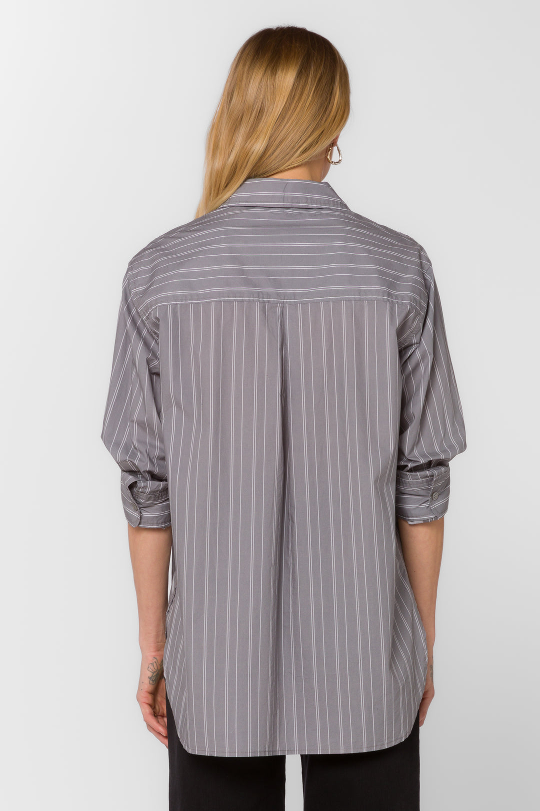 Suri Grey Stripe Shirt