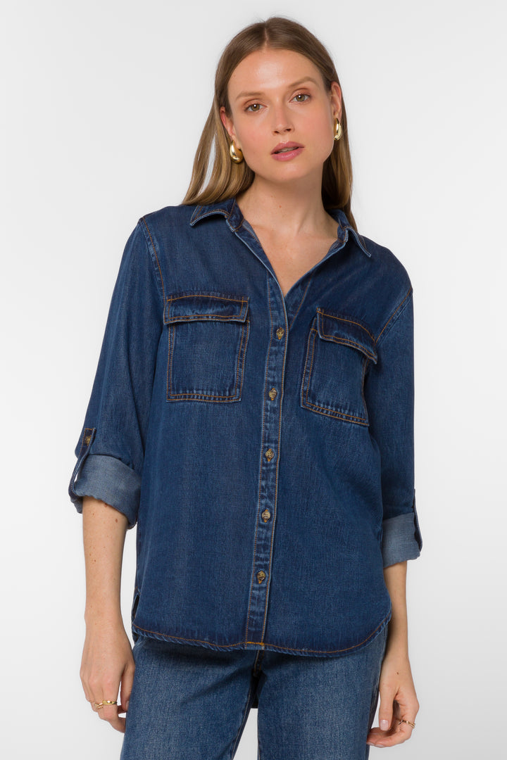 Talma Vintage Havana Shirt - Tops - Velvet Heart Clothing