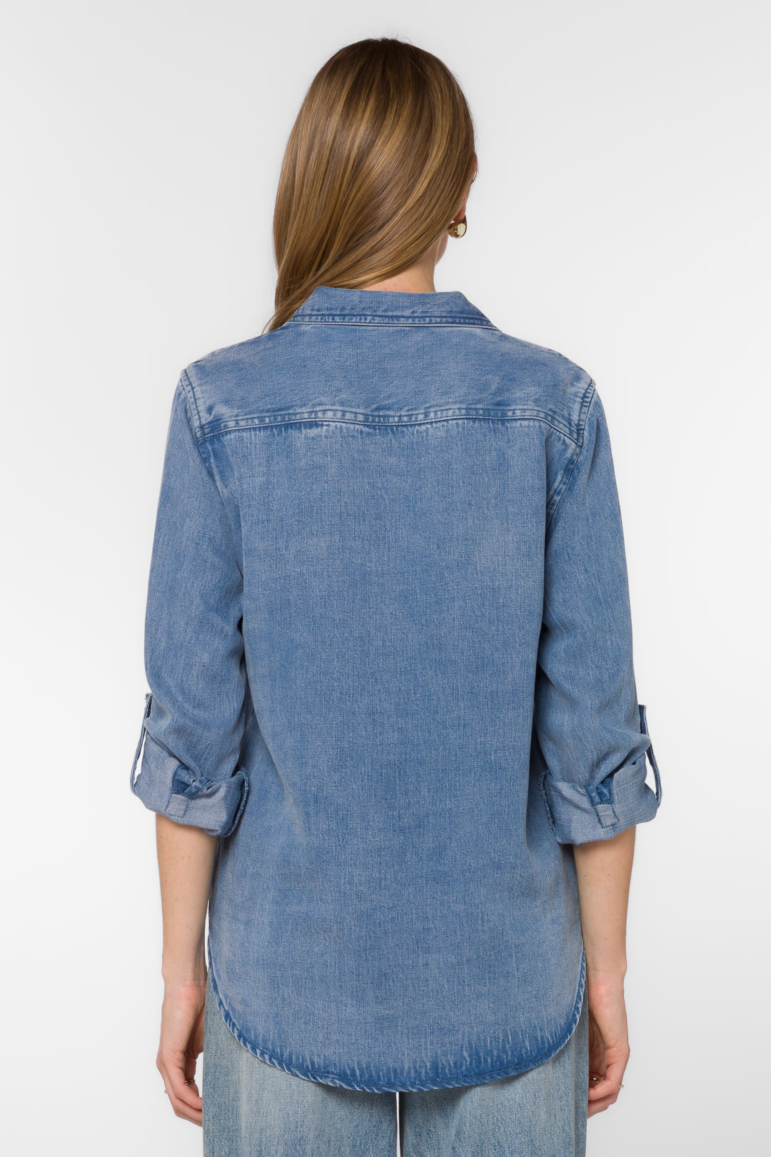 Talma Uptown Blue Shirt - Tops - Velvet Heart Clothing