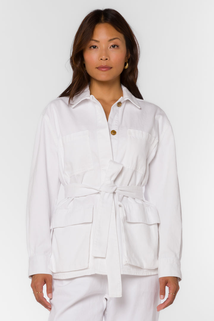Vixen Optic White Jacket - Jackets & Outerwear - Velvet Heart Clothing