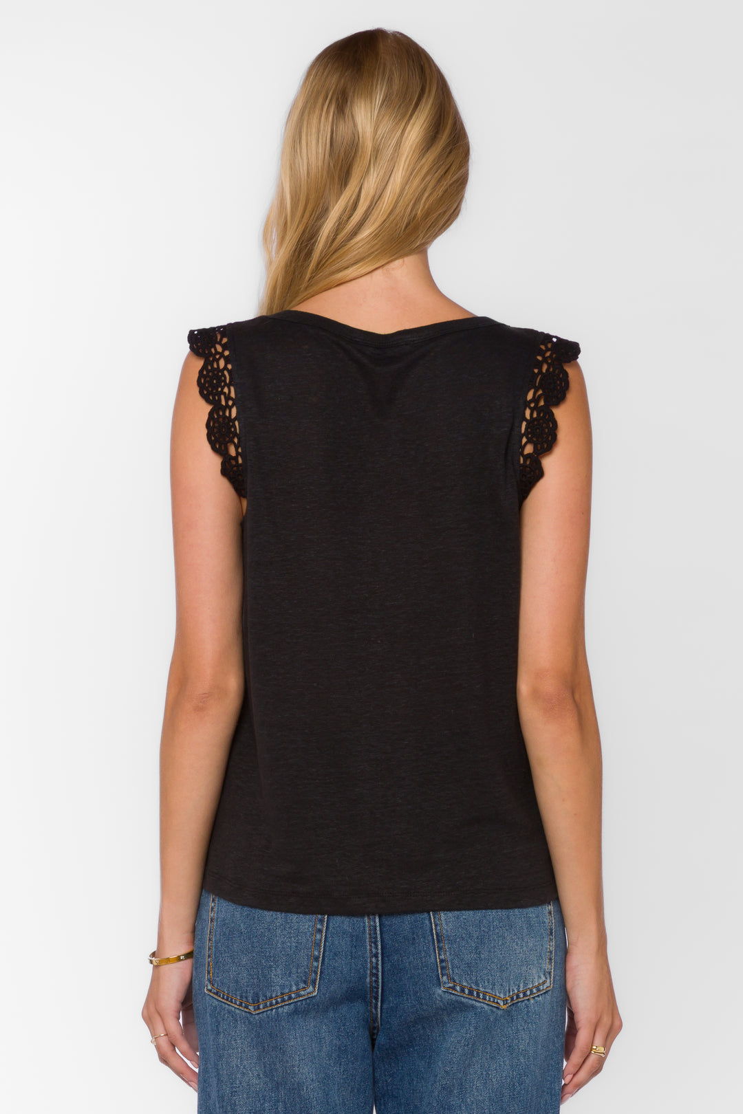 Waverly Black Tank - Tops - Velvet Heart Clothing